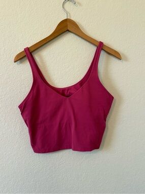 Lululemon Cropped Align Tank Top In Pink Lychee Size 12